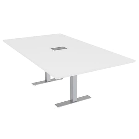 Skutchi Designs 47.25 in W, 84 in L, 29 in H, Engineered Wood Top, White HAR-REC-48x84-T-ELEC-XD09